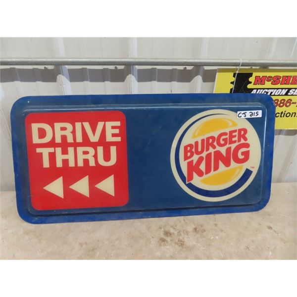 Burger King Fiberglass Sign