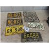 Image 1 : 7 1950's License Plates