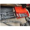 Image 2 : Quantity of Socket Sets; 3/8" + 1/2" - some 1/4", & Metal Tool box