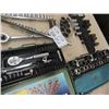 Image 4 : Quantity of Socket Sets; 3/8" + 1/2" - some 1/4", & Metal Tool box