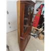 Image 2 : Walnut Corner China Cabinet 68" Tall , Front Width 35"