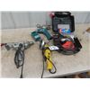 Image 1 : 4 Power Tools; Angle Grinder, 2 Drills - 1 Power, 1 Cordless & B+D Mouse Sander