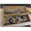 Image 2 : Wooden carpenter Box with someTools ; Planer, Levels, Drills