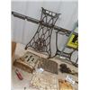 Image 3 : Old Cast Singer Sewing Machine Base, Stove Door, Register Cover plus more