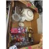 Image 4 : Porcelain Doll in Box, Bar Glassware, Chalkware plus more