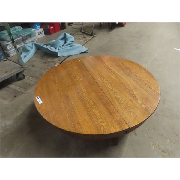 Oak 1/4 Cut Coffee Table 42"