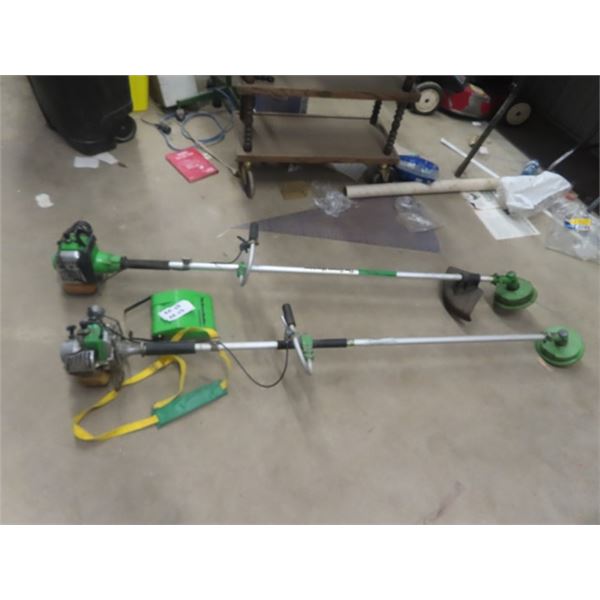 2 Green Machine Weed Eaters- 1 with Tiller Attachment