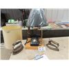 Image 1 : Rotary Telephone Lamp & 2 Irons