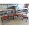 Image 1 : 6 Walnut Dining Room Chairs - 1 is Captain