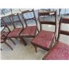 Image 3 : 6 Walnut Dining Room Chairs - 1 is Captain