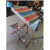 Image 3 : Folding Wooden Framed Yard Chair with Canopy