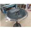 Image 2 : Metal Bird Bath 28" Tall 19" Wide