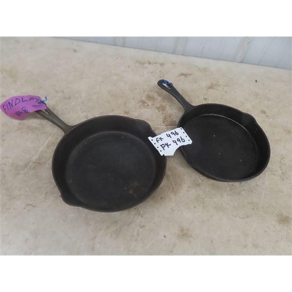 2 Cast Frying Pans , Finley #8