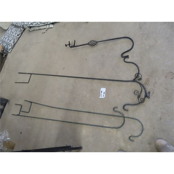 4 Sheppard Hook Plant Hangers