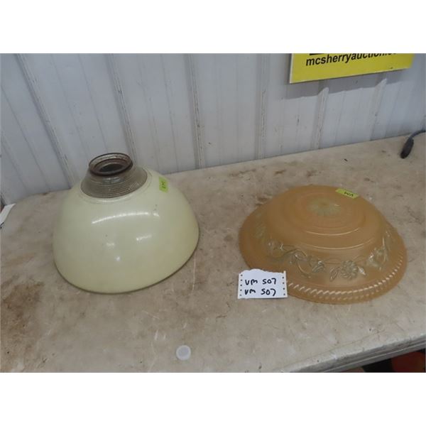 2 Vintage Light Shades