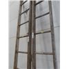 Image 2 : 2 Wooden Ladders - Combined 200" Long