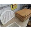Image 2 : 5 - Half Moon Gable Vents 24" x 16" , 3 Square GableVents 9" x 26" , 2 Shutters 14" x 43"