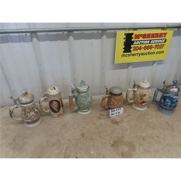6 Stein Mugs