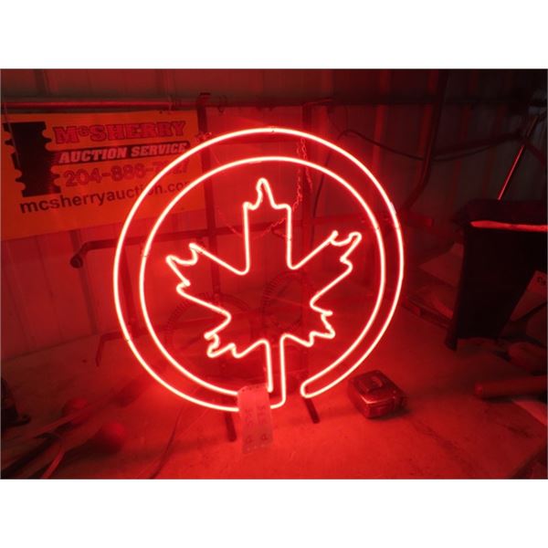 Neon Air Canada Sign 20"x 19"