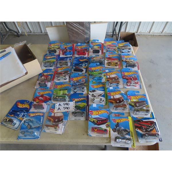 30 Hot Wheels Cars - All in Packages