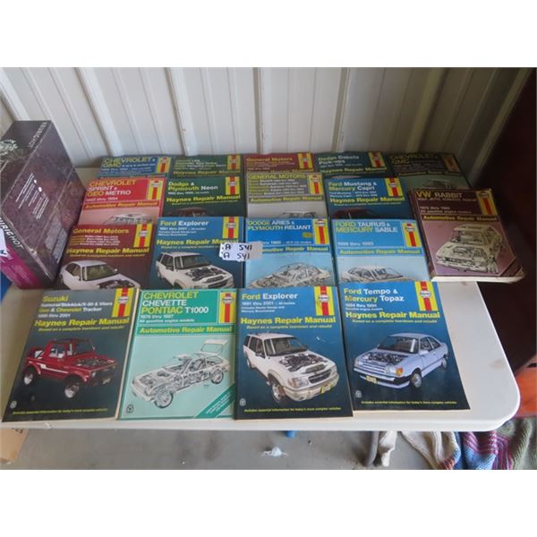 18 Haynes Auto Service Manuals