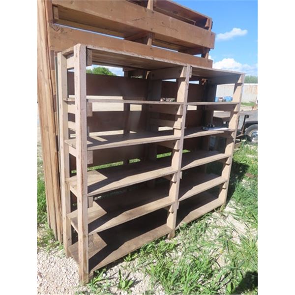 Wooden Shelf 69" x 77" x 18"