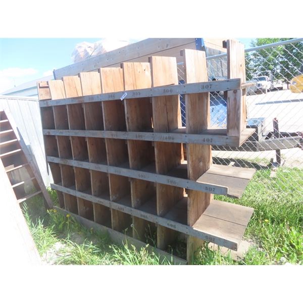 Wooden Shelf 72" X 98" x 20"