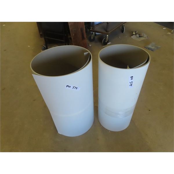 2 Partial Rolls of Eavestrough Metal