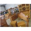 Image 1 : 5 Piece Oak Bedroom Suite ; Dresser 30" x62" x18" plus Mirror 46" x 53" , Dresser 52" x 34" x18" , 2