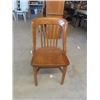 Image 1 : Oak Waiting Room Chair & 4' Wooden Ladder
