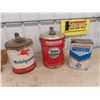 Image 1 : 3 Oil Cans; 1) Mobile 5 Gal, 1) Veedol 5 Gal, 1) BA 1 Gal