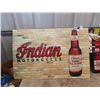 Image 2 : 2 Cardboard Signs; Old Stock Beer & Indian Motorcycle - Biggest 23" X 35"