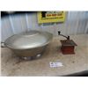 Image 1 : Bread Bowl with Lid & Coffee Grinder- Missing Drawer