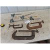 Image 1 : 7 Clamps; 4 New Wood, 3 C Clamps