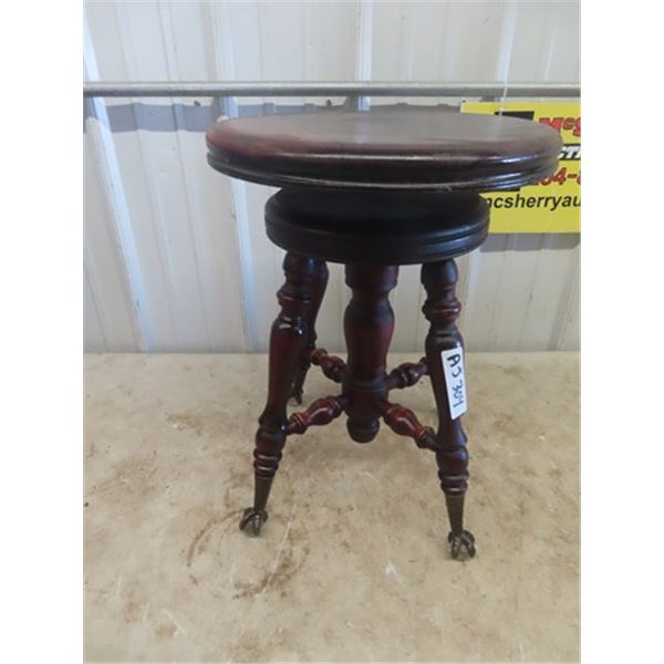 Piano Stool with Ball + Claw Feet
