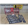 Image 1 : Framed WPG Jets IGA Photos, 13 Cards + Patch & 7 WPG Jets Display
