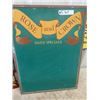 Image 2 : Vintage Rose + Crown WPG Restaurant Menu Board 18"x 24"  & Modern Shelving Parlor Display
