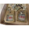 Image 2 : 2 Old Post Office Mail Box Doors & Vintage Door Knobs