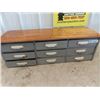 Image 1 : 9 Drawer Index Cabinet 12" X 35" x 12"