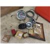 Image 2 : Wooden Crate, Gauges, Speedometer, New Old Stock Parts, Gas Can