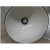 Image 2 : 2 Porcelain Light Fixtures - 16" Wide at Base