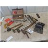 Image 1 : Chain Saw Sharpener, Files, Punches, Ball Pin Hammer, Brass Hammer, Hollow Punch Set