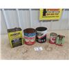 Image 1 : 5 Oil Tins; BA Antifreeze, Pennzoil, Whiz Metal Seal