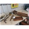 Image 1 : 2 Leg Traps, Tobacco Tins, Wooden Crates