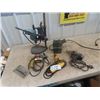 Image 1 : 4 Power Drills, Drill Bits Sharpener & Press