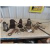 Image 1 : 4 Hydraulic Jacks, Ball Hitches, Chain Hooks & Rings