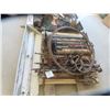 Image 1 : Metal Stand, Auto Jack, Wrecking Bar, Pipe Threader, Old Manual Winch,  Brooder Light