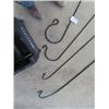 Image 3 : 4 Metal Sheppard Hook Plant Hangers & Hose Reel in Cover