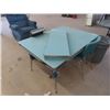 Image 1 : Retro Chrome Leg Table with 2 Leaves & 1 Chair