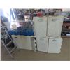 Image 1 : 2 Painted Kitchen Cupboards; 1) 26" X 74" , 1) 27" x 34"
